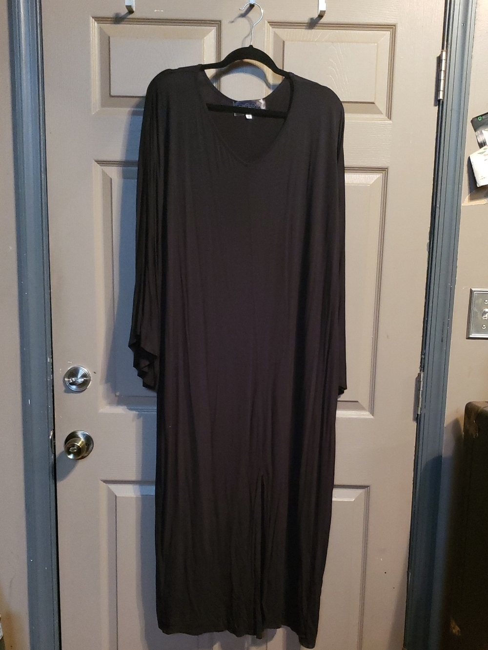 Foxblood Autopsy Dress Size 2 Black Draped Sleeve Maxi Dress